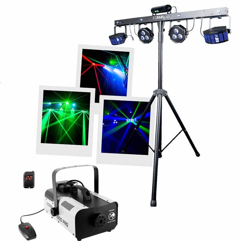 photo de jeux de lumière pour une petite soirée